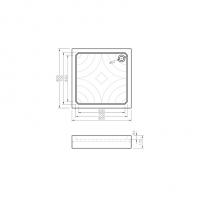 Поддон акриловый "KOLLER POOL" Grace 80x80 GRACE80S
