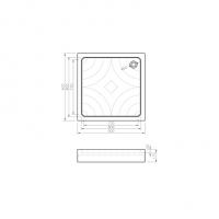 Поддон акриловый "KOLLER POOL" Grace 90x90 GRACE90S